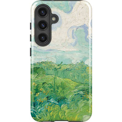 Green Wheat Fields by Vincent van Gogh Galaxy S24 Plus Impact Case